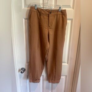 A New Day Tan Elastic Waist Pants